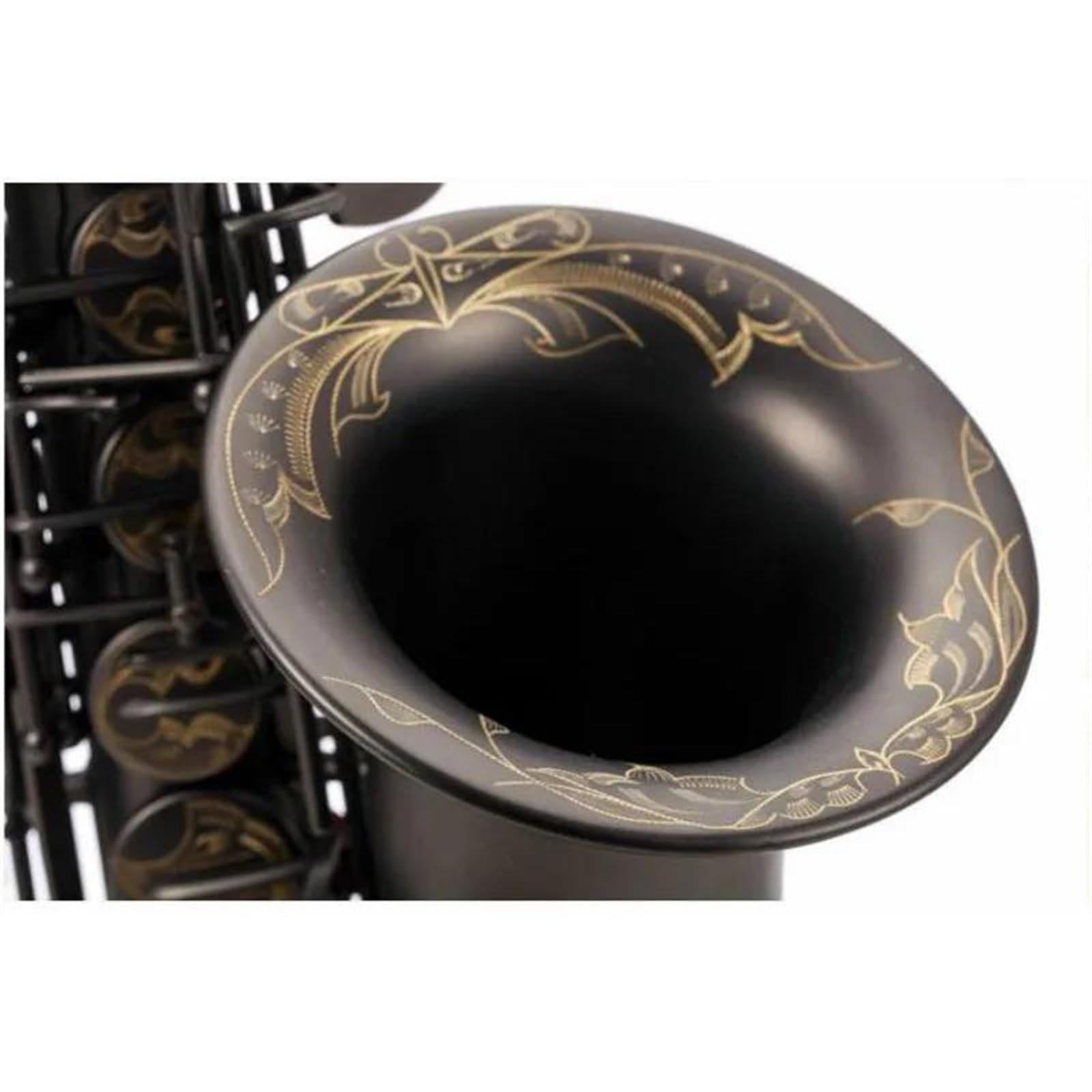 Eb Tune Saksofon Altowy Instrument Muzyczny Unikalny Mosiężny Czarny Niklowany Saksofon E Płaski Saksofon Z Etui profesjonalny Saksofon