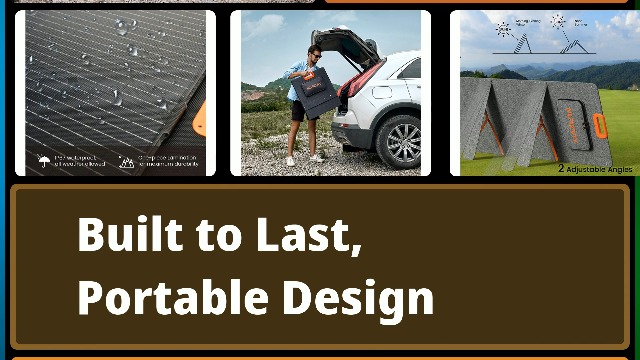 Amazon.com : NURZVIY Portable Solar Panel 200 Watt Foldable 200W