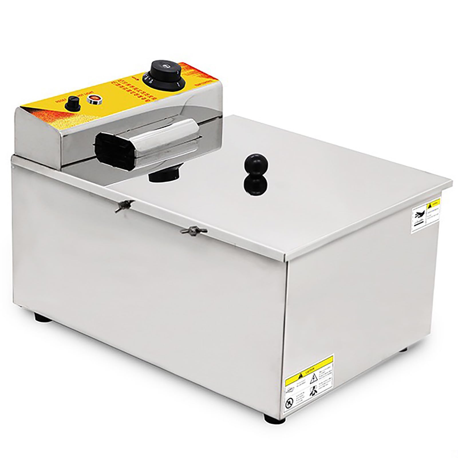 Frytkownica komercyjna, 1900 W 12 l automatyczna serowa kiełbasa parówka grill kuchenka patyczki frytkownica, 8 szt. sprzęt do smażenia kiełbasek regulowana temperatura