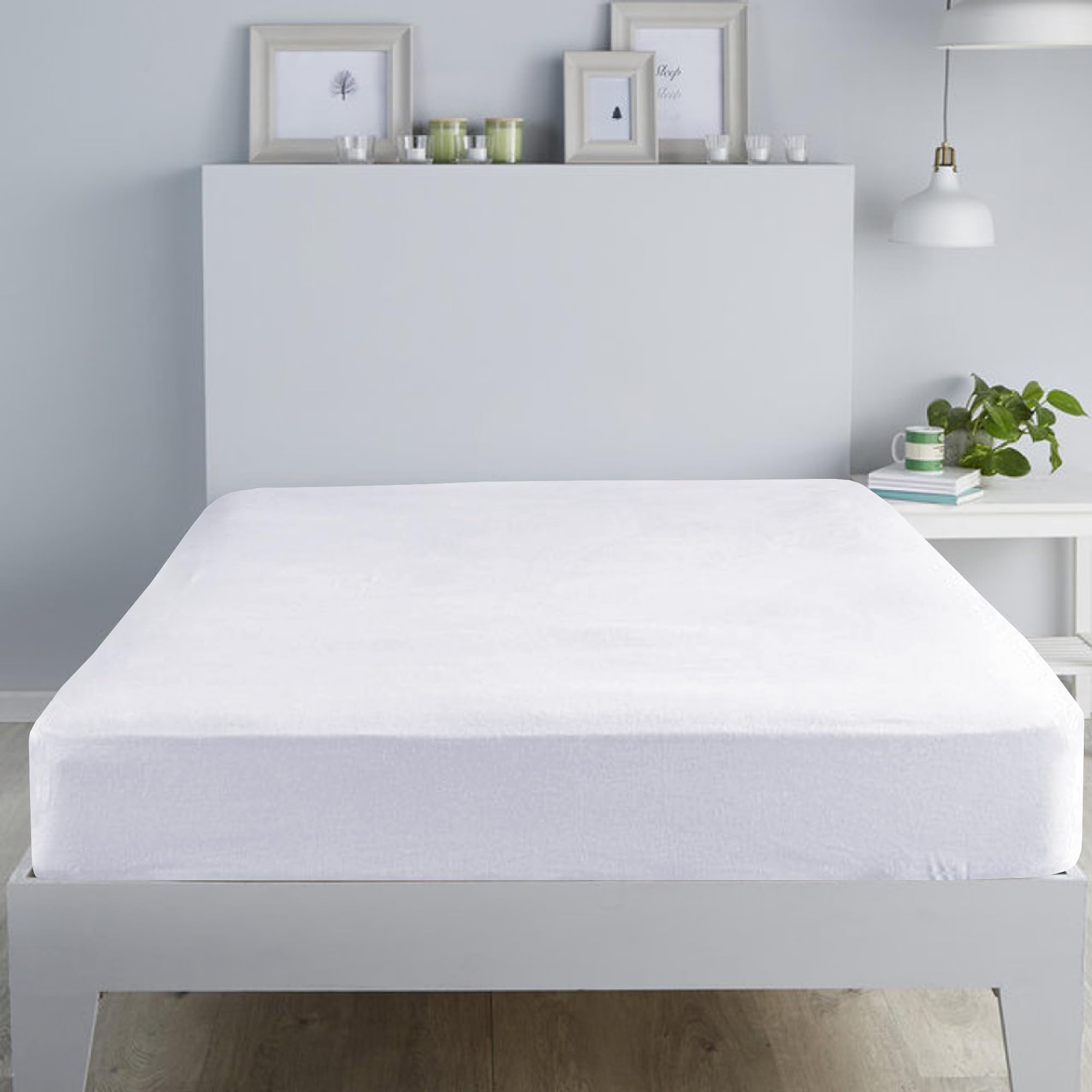 Cotton Comfort Bedding 100% Brushed Cotton Flannelette Fitted Sheet Small Double, Soft Warm Deep Fit Bed Sheet