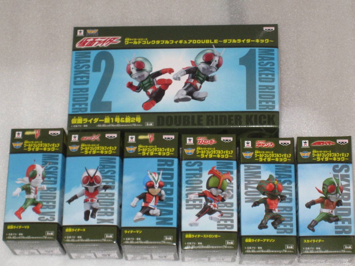 真骨彫仮面ライダー1号2号V3 X アマゾンライダーマン6体セット