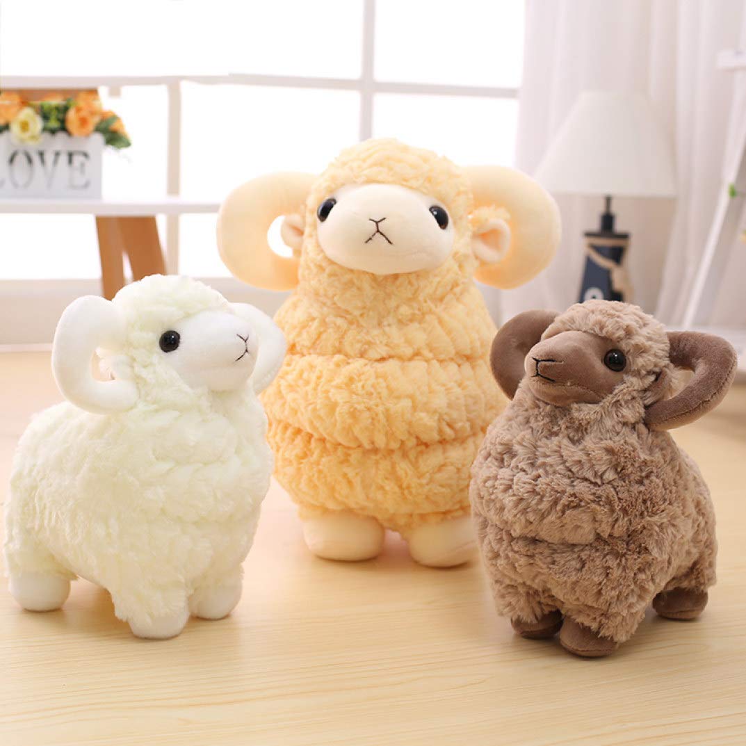 Amazon.co.jp: 羊 ヒツジ ぬいぐるみ 抱き枕 25-45CM ふわふわ