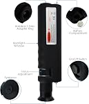 400x Outil d'inspection de la fibre optique de la main Outil portatif de contrôle de la fibres optiques Microscope de poche éclairé LED Éclairage coaxial léger 2.5mm FC SC ST et 1.25mm LC Adaptateur