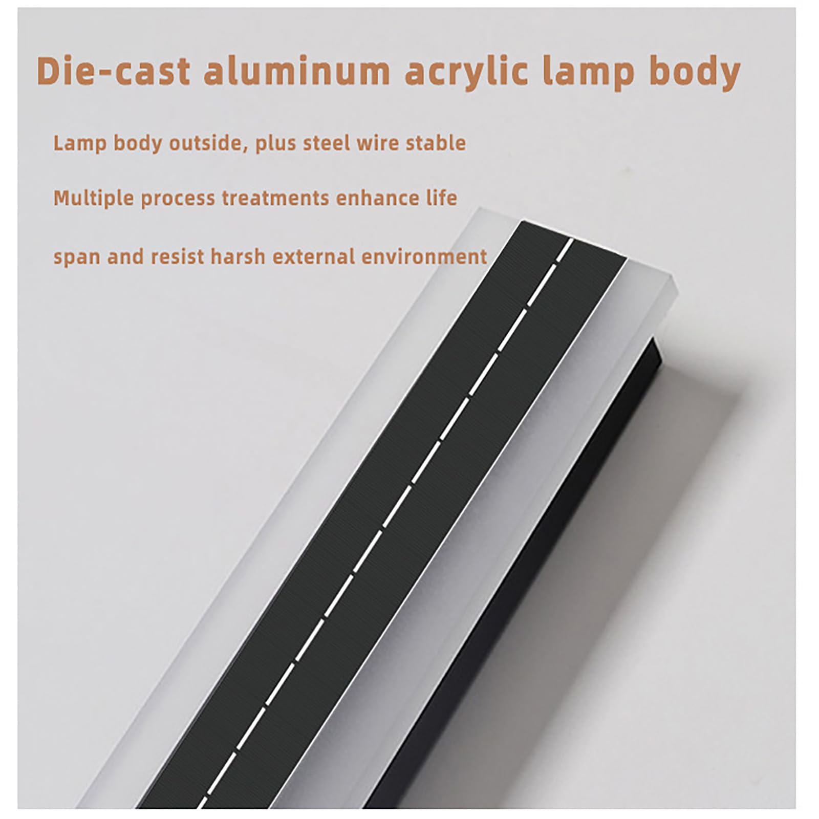 Solarlampen Außen LED Wandleuchte Superhelle Solarleuchten IP65 Aluminum Wasserdichte Solar Aussen Modern Wandlampe Up Down Wireless Wandbeleuchtung Batterie Garten Hof Wand (Weißes Licht,120CM)