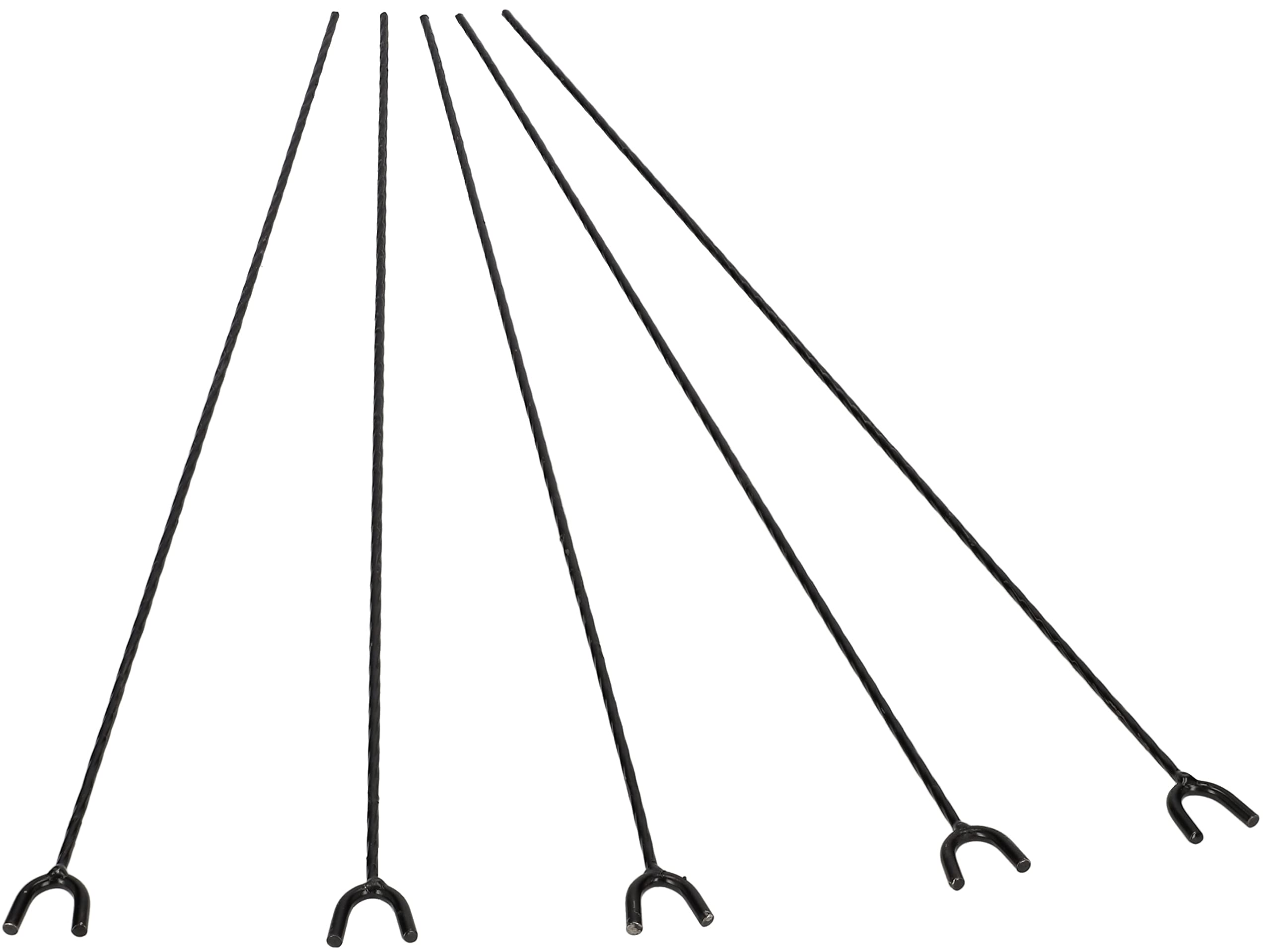 KOTARBAU® Ognisko-rożen stojak do smażenia kiełbasek, zestaw 5 szt. długość 62 cm