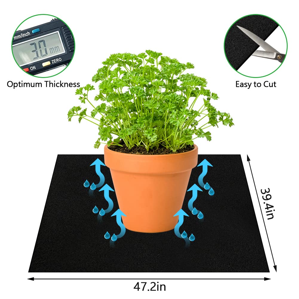 Buy 2 Pack Capillary Mat, Capillary Matting for Plants, Wicking Mat