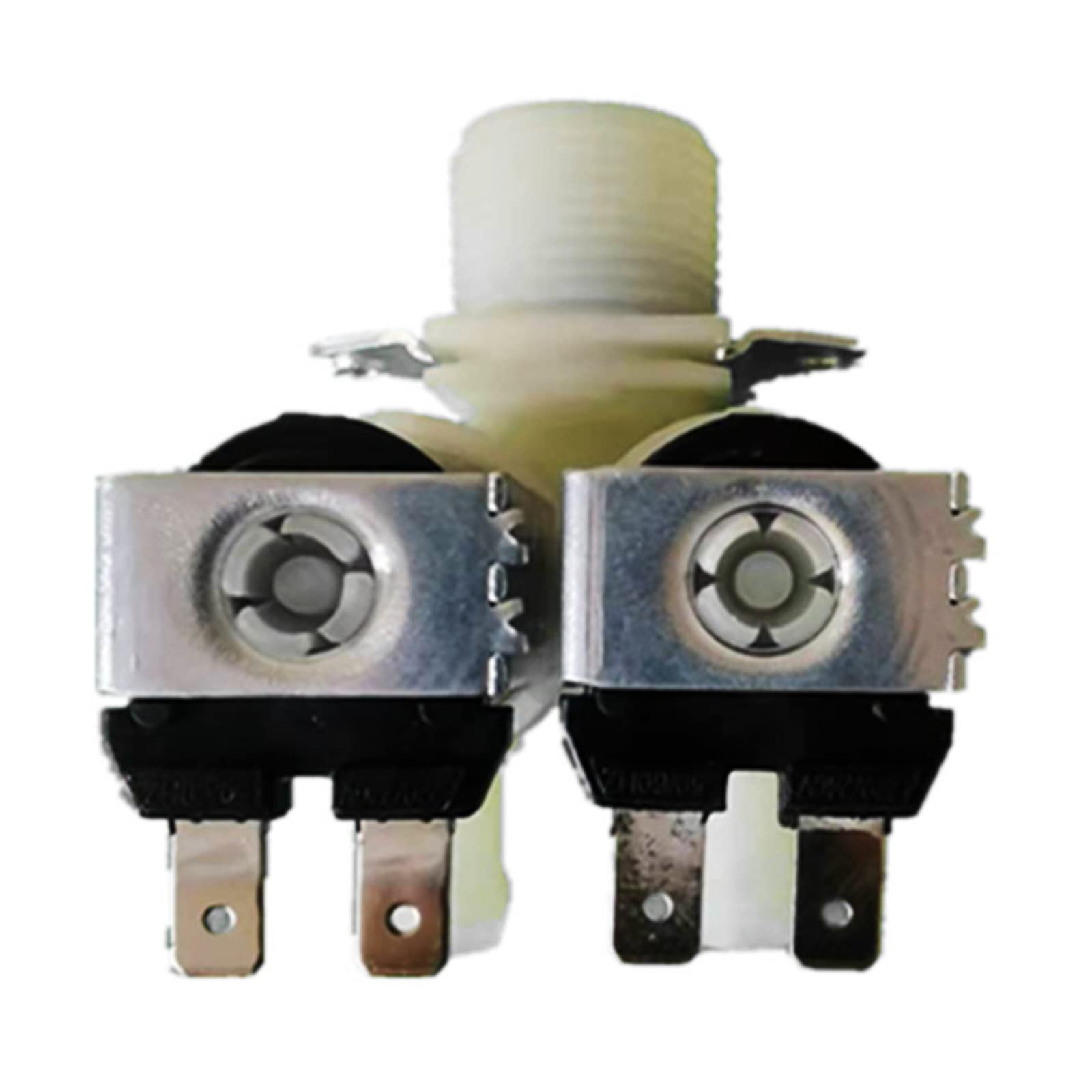 Casno 24V Inlet Feed Water Solenoid Valves With One-In Two-Out Function Quick Connect Normally Closed Suitable For Washing Machine Water Solenoid Valves