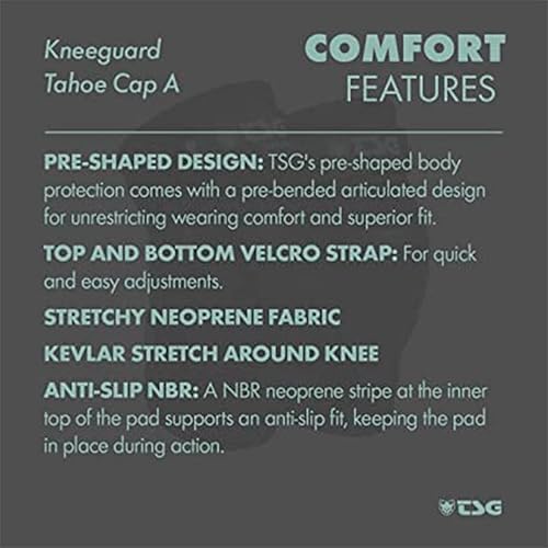 Miniatura 5 de TSG Knee Pads - Force 111 A (Special ACF Impact Protection) or Force V  Skateboard, Hardshell, EVA, Nylon, Adults, Certified, Ergonomic, Slim