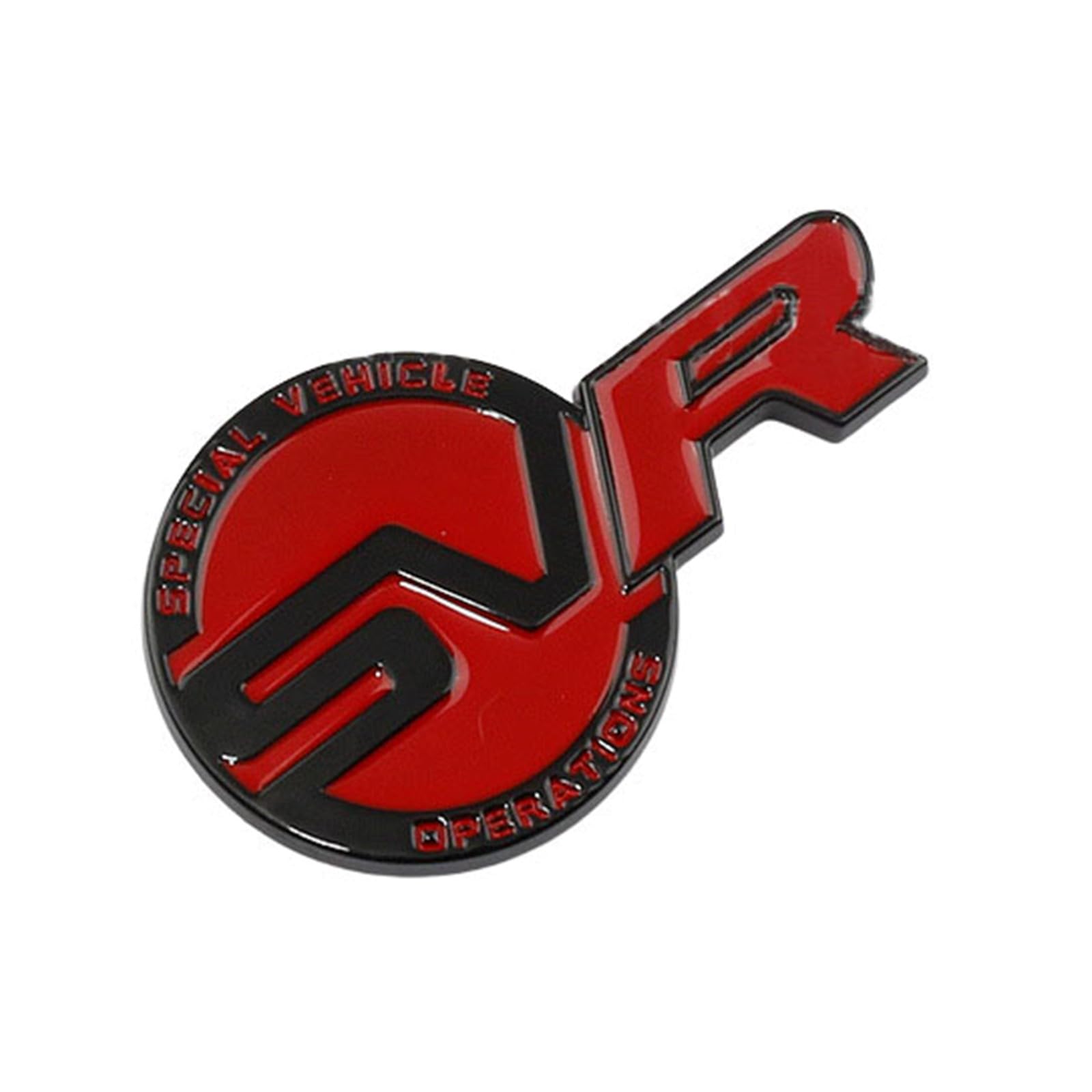 Special Vechicle Symbol R-Dynamic Sports 3D Badge,Car Body Trunk Fender R-Dynamic Emblem Logo Sticker Compatible with Jagvar Land R0ver Accessories (SVR Black)