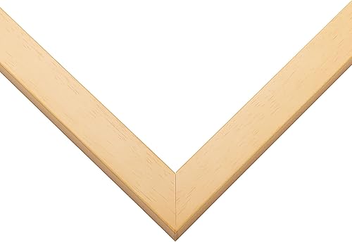 Miniatura 2 de Marco de fotos de madera real beige de 12 x 13 pulgadas de ancho de 0.75 pulgadas  Profundidad del marco interior de 0.5 pulgadas  Marco de fotos