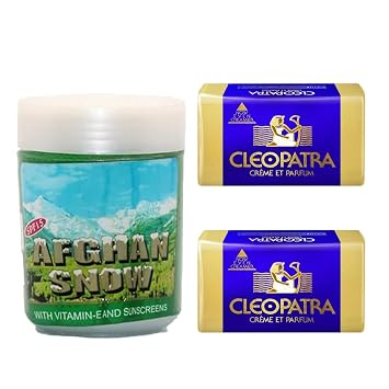 RSINC Afghan Snow Winter Skin Cream Hydrating & Nourishing Beauty Made in India | Iconic Indian Beauty Product Cleopatra Beauty Soap Pack 2x120g saudi arabia UAE Pack Of 2