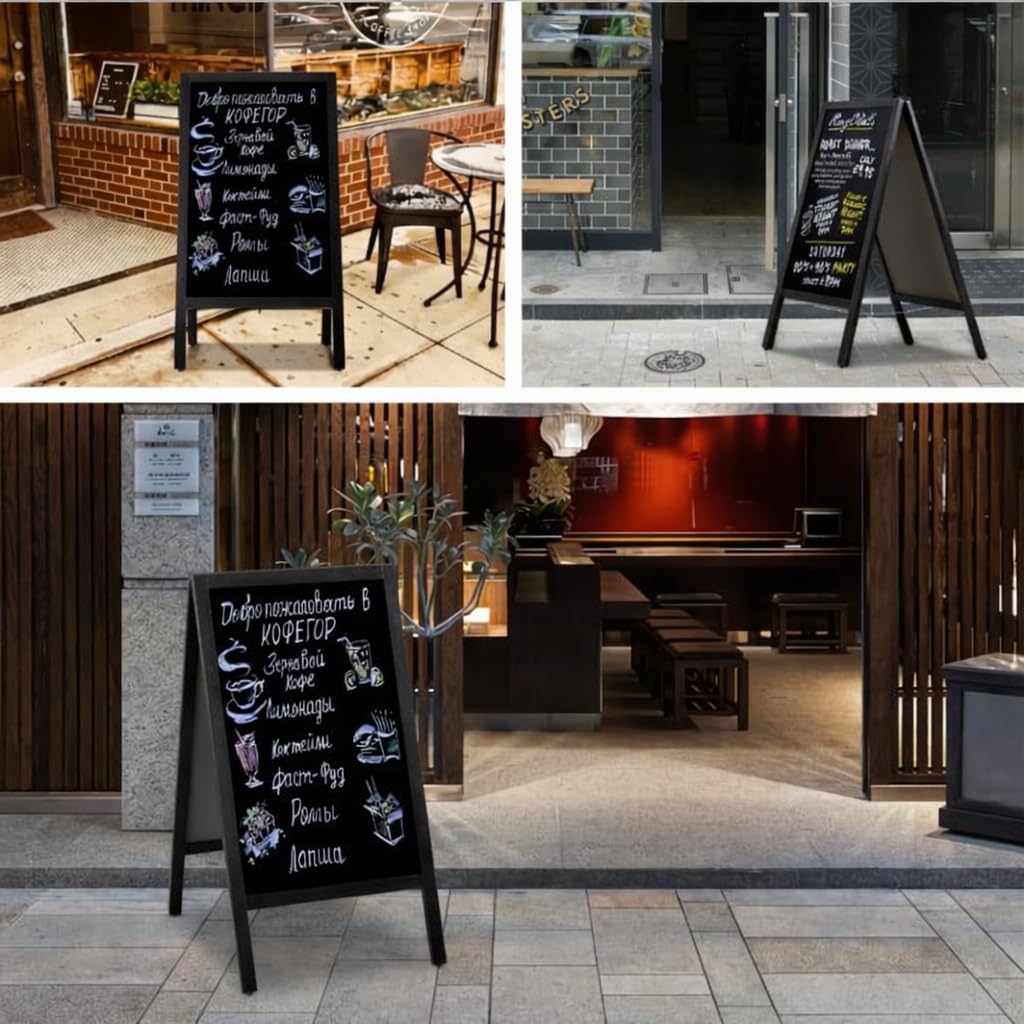Amazon | 看板 立て看板 スタンド看板 A型看板 A型ブラックボード 黒板