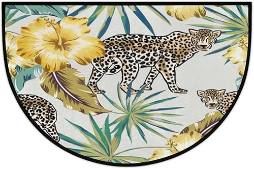 Miniatura 5 de Fall Autumn Maple Acorns Half Round Doormat Washable Semi Circle Area Rug Non Slip Absorbent Half Moon Rugs for Indoor Outdoor Kitchen Bathroom