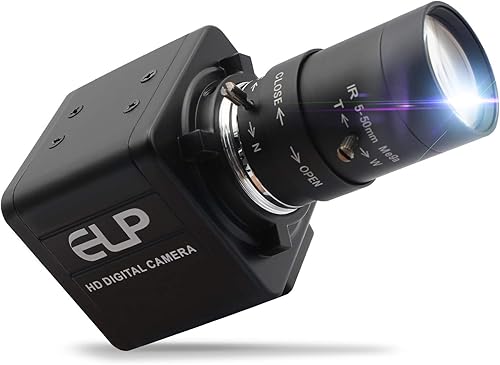 Cámara web 1080P 0.197-1.969 in lente varifocal Cámara USB HD 2MP 0.01Lux baja iluminación Sony IMX322IMX323 Sensor Cámara industrial con formato