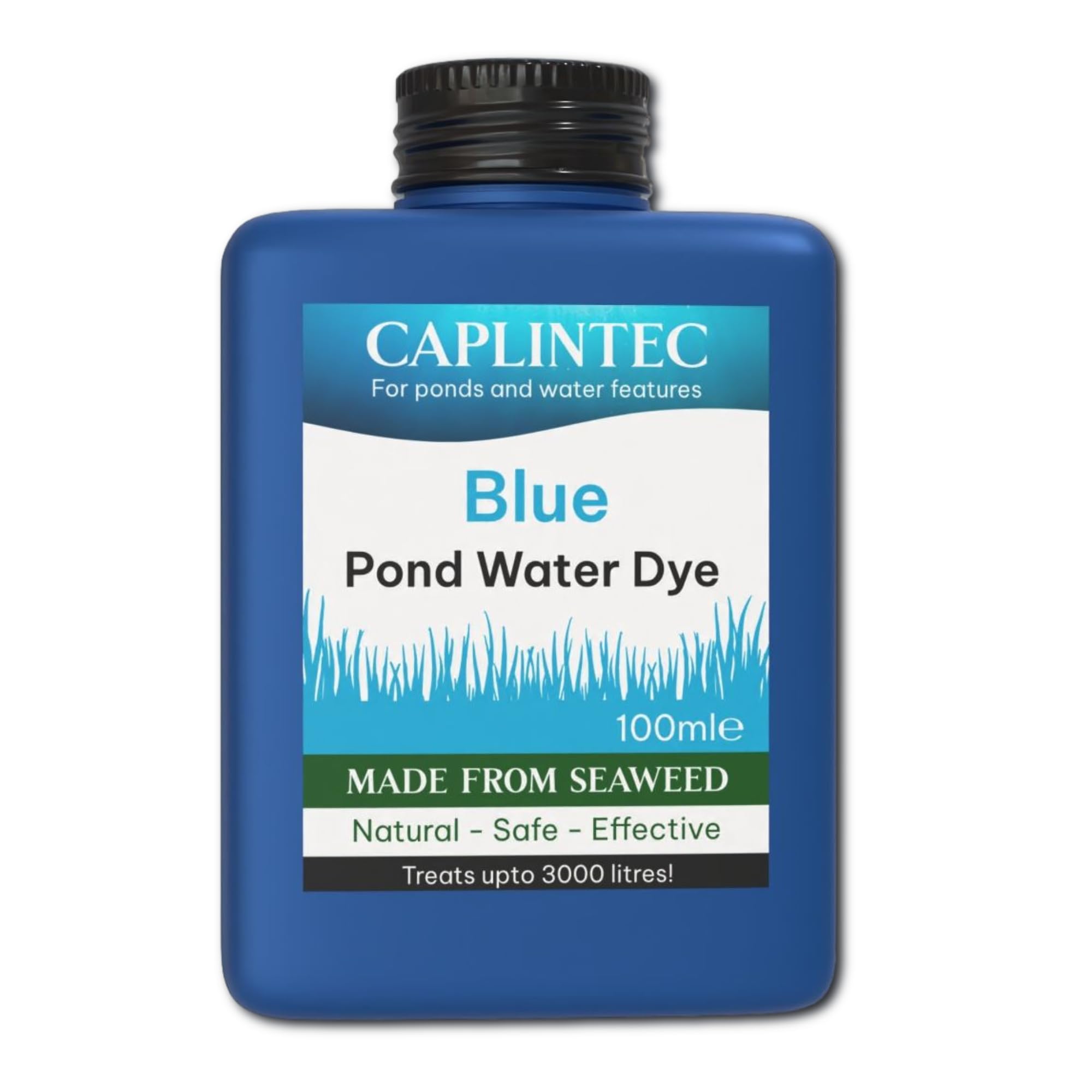 Blue Pond Dye | Eco-Friendly Blue Liquid Pond Dye Safe for Fish and Wildlife | Pond Algae Control & Weed Prevention | Water Garden Pond Treatment 3000 Litres Coverage (100 ml, Blue)