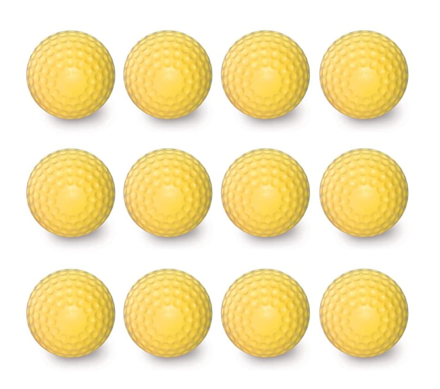 Lot De 11 Balles De Baseball Jugs Sans Piqûres - Jaune Optique, 9 Pouces, Pour Machine à Lancer