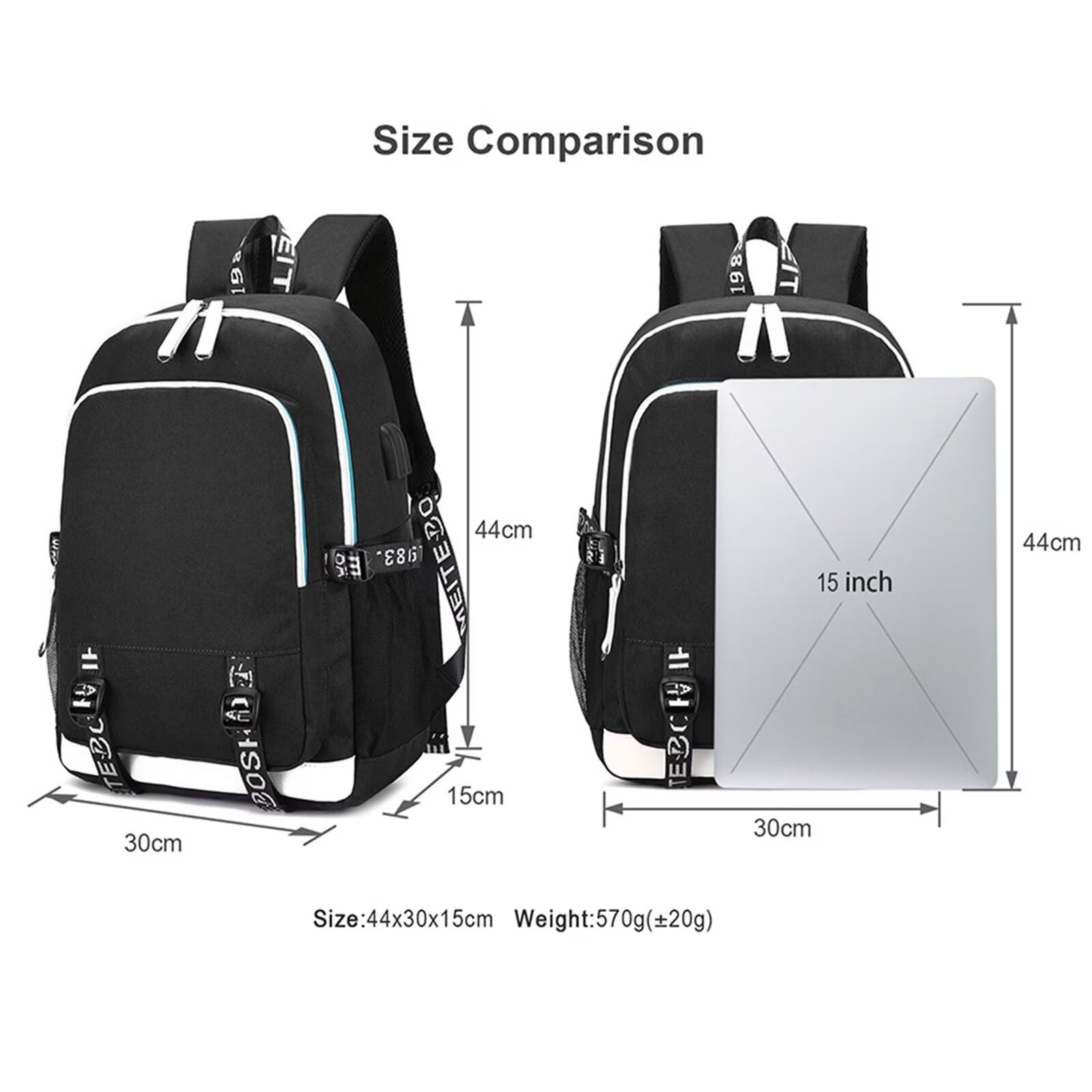 Amazon.com : CHAIRAY Skz Canvas Backpack with USB Charging Port