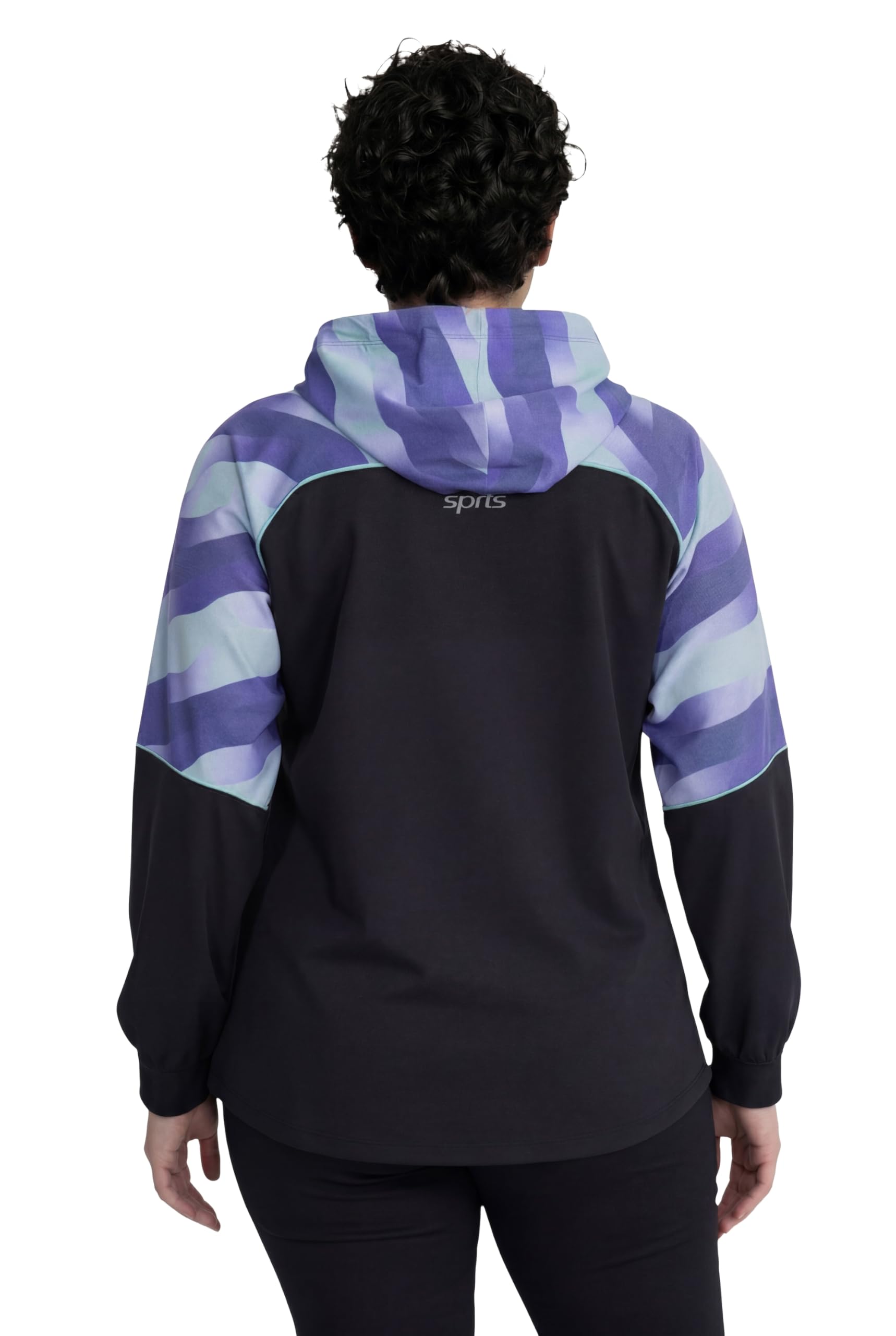 Ulla Popken Femme Grandes Tailles Veste Technique légère, Protection Anti-UV FPS 50+, Capuche et Passe-Pouces 848574