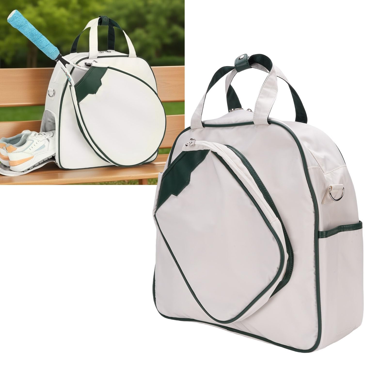 Neopren-Pickleball-Paddeltasche mit Schuhfach und Isoliertem Wasserflaschenhalter für Damen und Herren