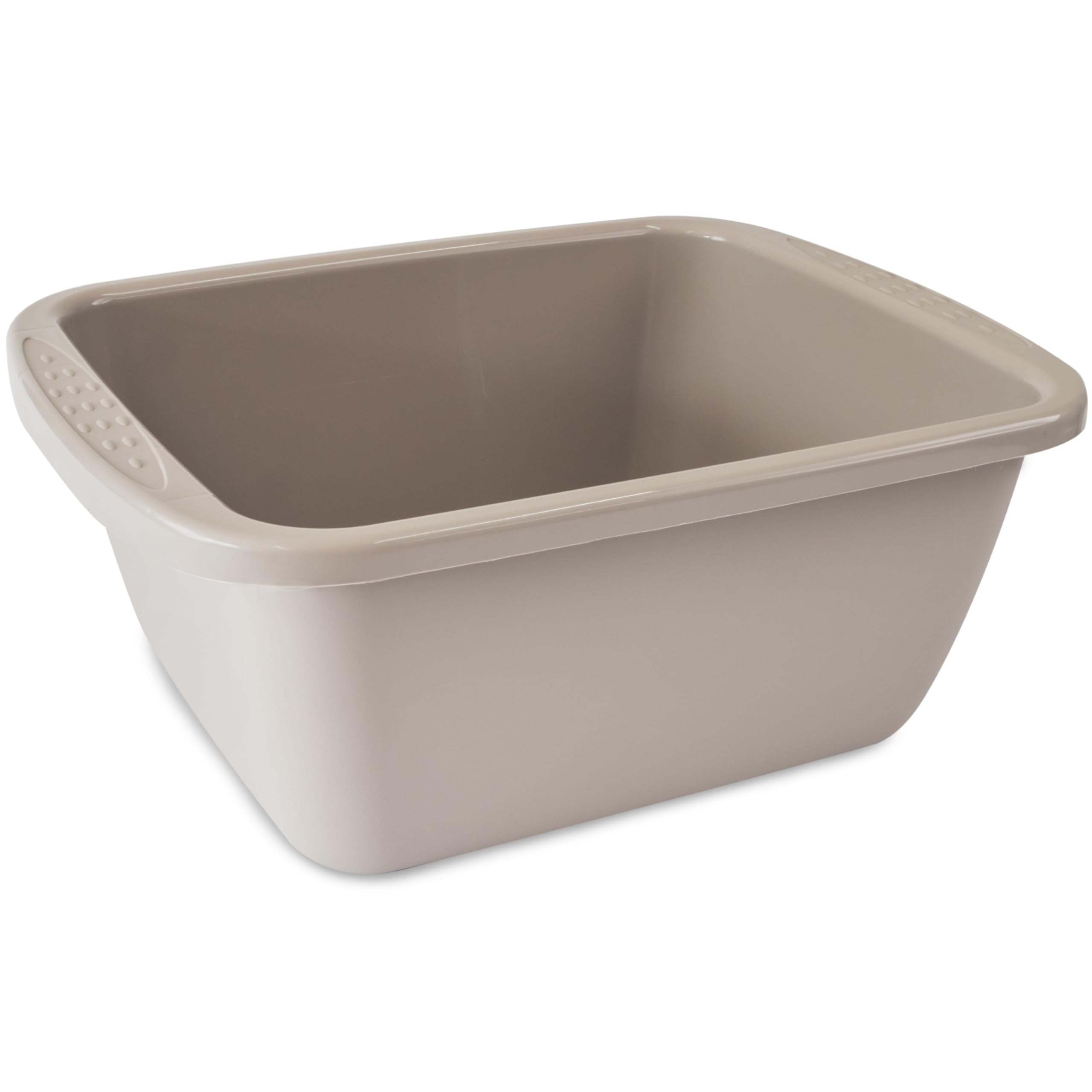 #11 Schüssel 17 Liter rechteckig 45x35x18 cm Braun - Universal Haushaltsschüssel Waschschüssel Küchenschüssel Spülschüssel Kunststoff Fußbad Pflege - nestbar