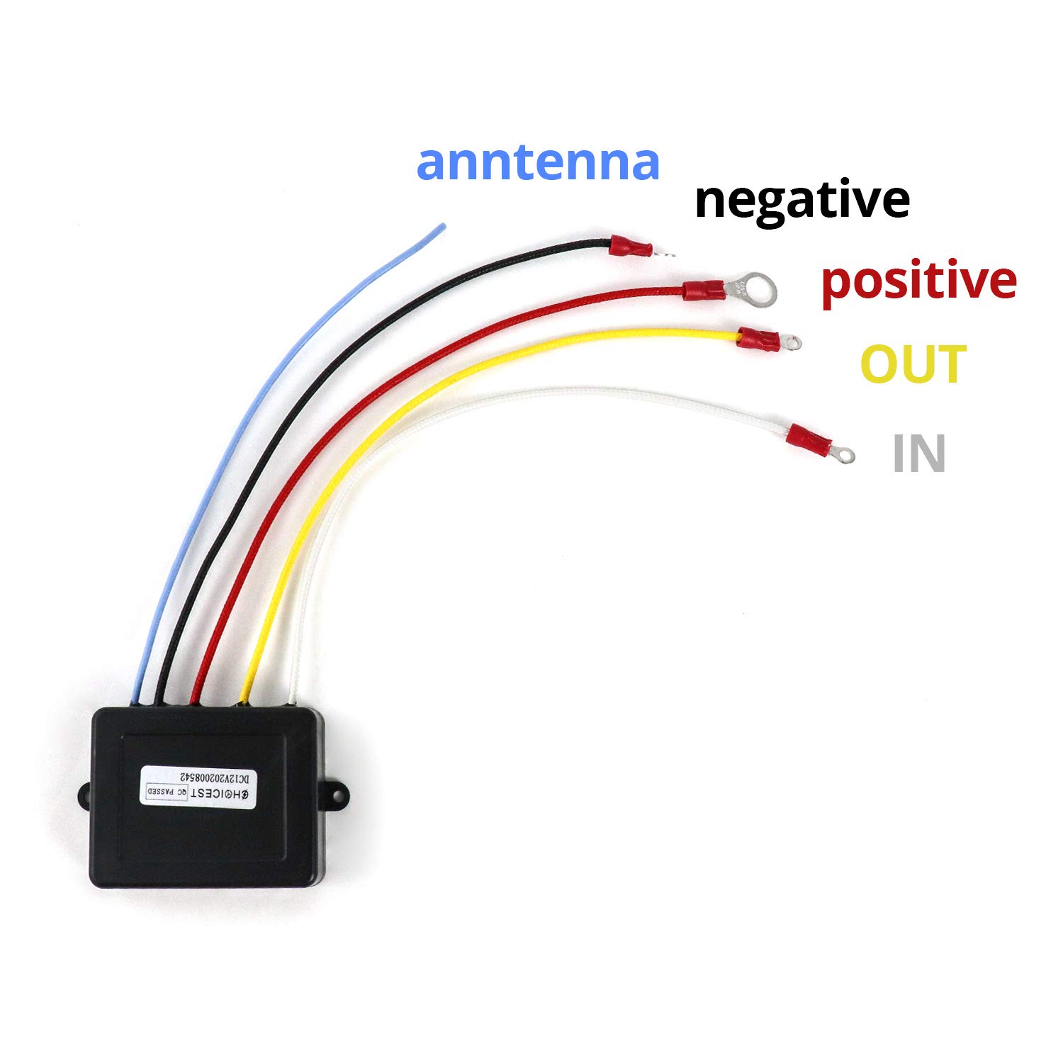 QWORK Telecomando Wireless per Verricello Camion Jeep, 12V 30M