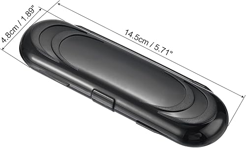 Miniatura 2 de PATIKIL Caja de almacenamiento portátil de dardos de nailon, 2 unidades de soporte para dardos para mantener tu dardo seguro, color negro