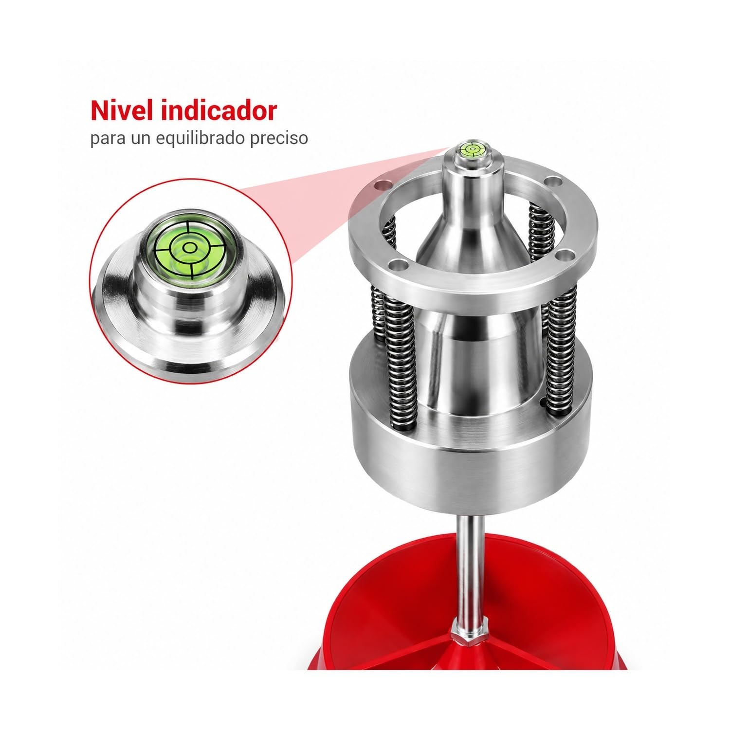 equilibradora de ruedas portátil, equilibrador manual de neumáticos para coches y camiones ligeros, balanceador con nivel de burbuja, fácil de transportar