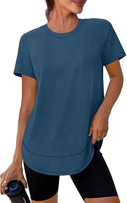 XIEERDUO Womens Workout Tops Short Sleeve Shirts Quick Dry Outfits for Hiking Running S-3XL OEKO-TEX STANDARD 100