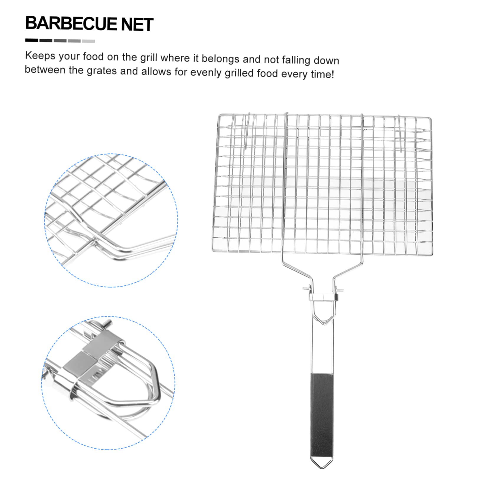 TOYANDONA 1Pieza Rejilla de Barbacoa Inoxidable Desmontable Bolsa de Almacenamiento para Picnic y Bbq al Aire