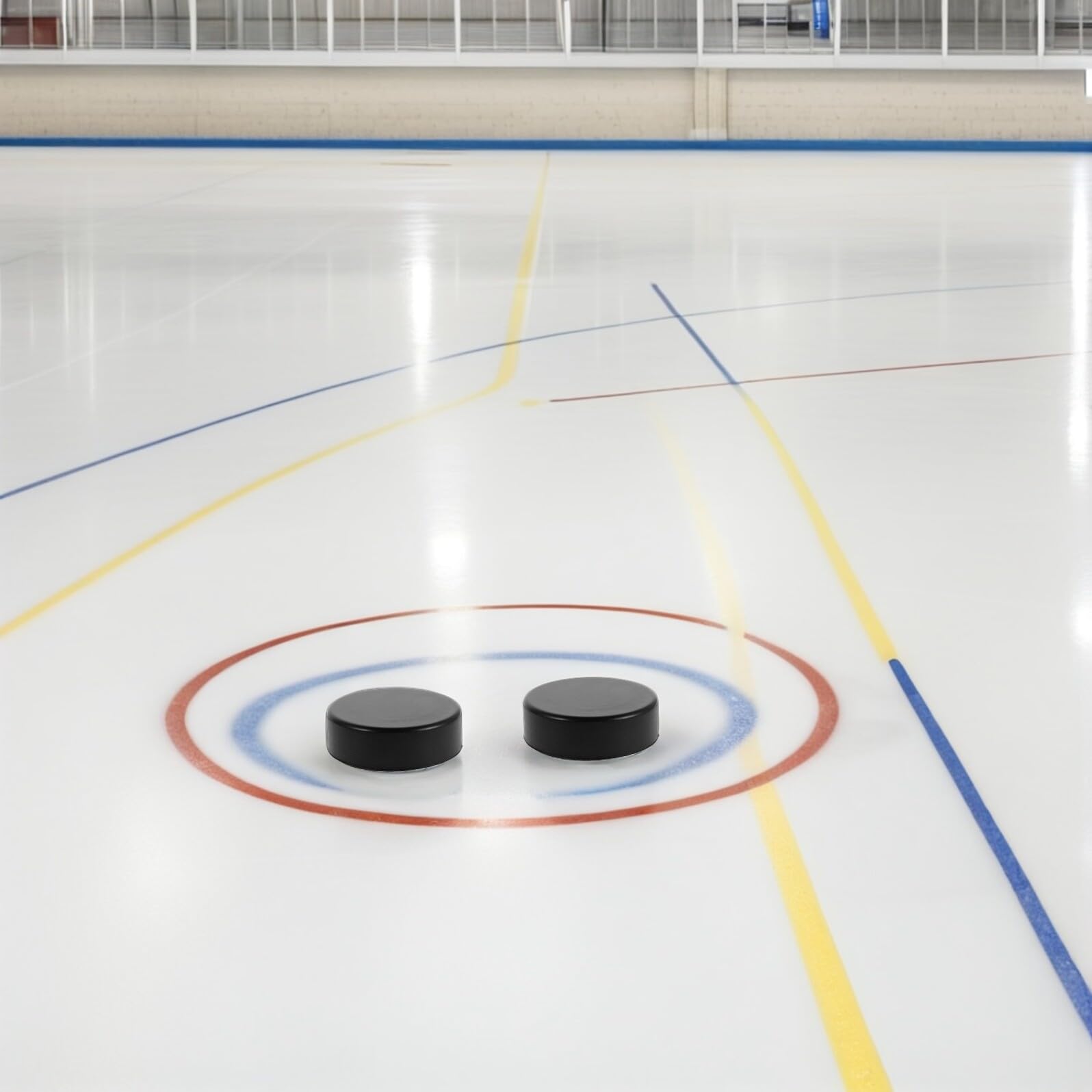 16 Pièces 16 Palets de Hockey sur Glace en Mousse Noirs Ensemble D’Entraînement Léger et Sécurisé pour Hockey sur Glace et Jeux de Table Accessoires Haute Densité pour Contrôle et