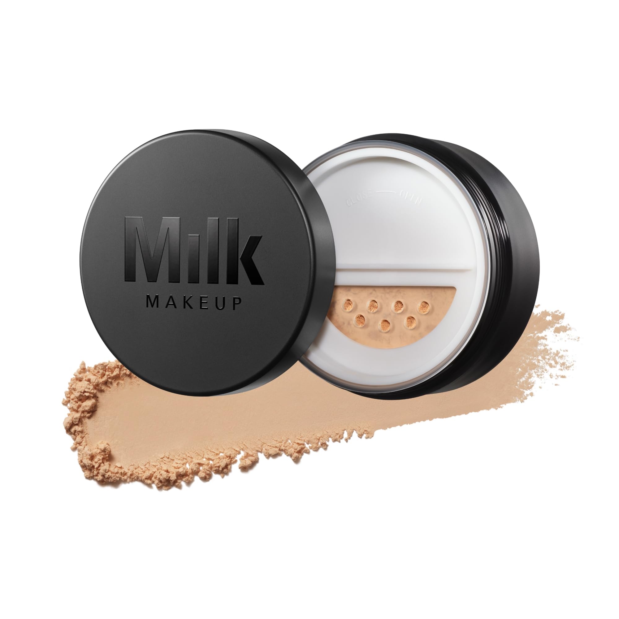 Milk Makeup Pore Eclipse Matte Translucent Setting Powder – Controls Shine, Blurs Pores + Sets Makeup Up to 16 Hours – Weightless, Talc-Free Formula with a Matte Finish Translucent Medium