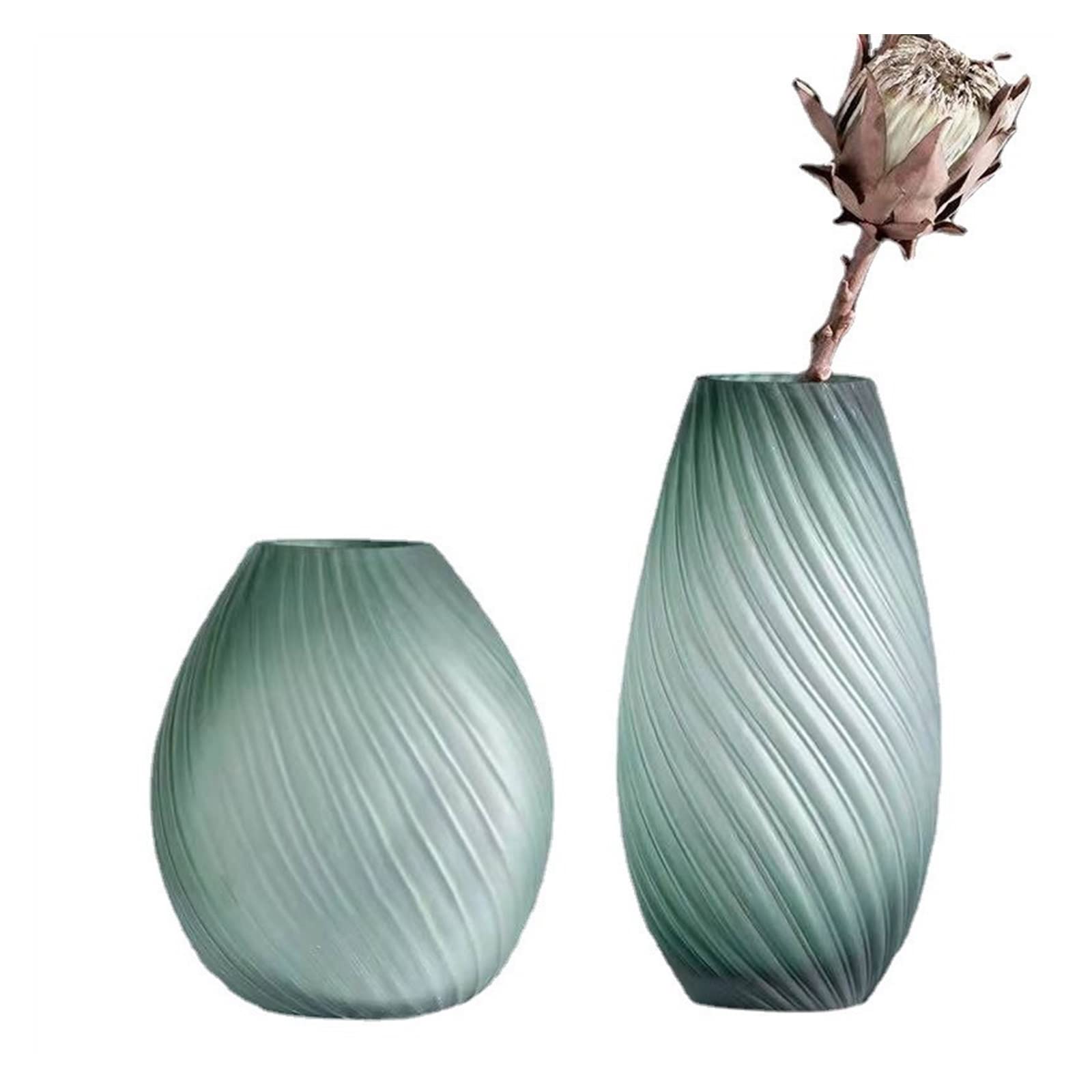 Vase en verre pour composition florale moderne salon et décoration de maison