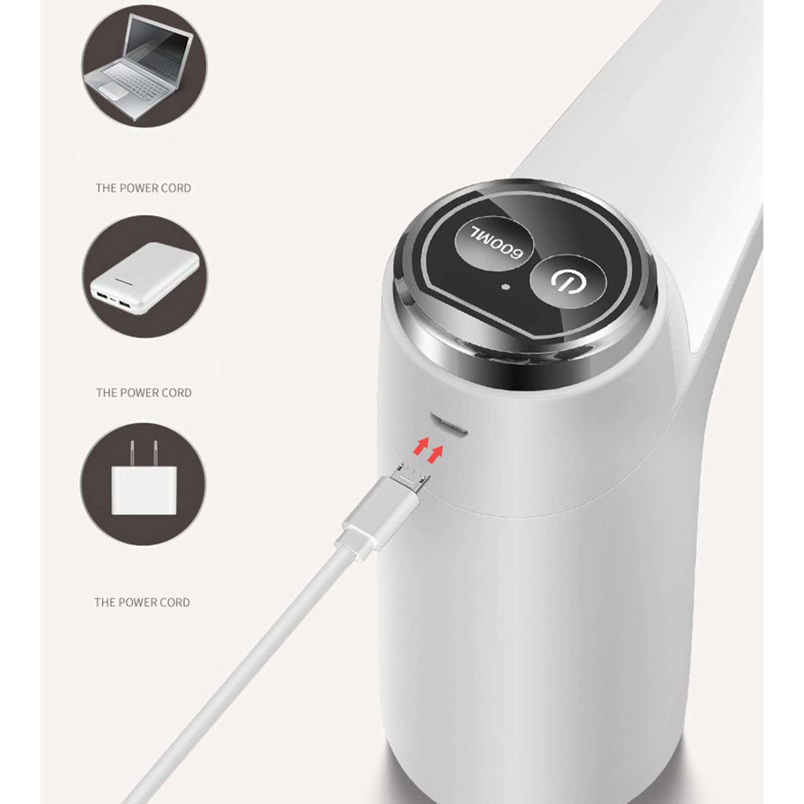 ウォーターポンプディスペンサー、電動自動ボトル電動飲料水ポンプ　電動ウォータージ ウォーターボトルポンプ 自動ウォーターディスペンサー 5ガロン