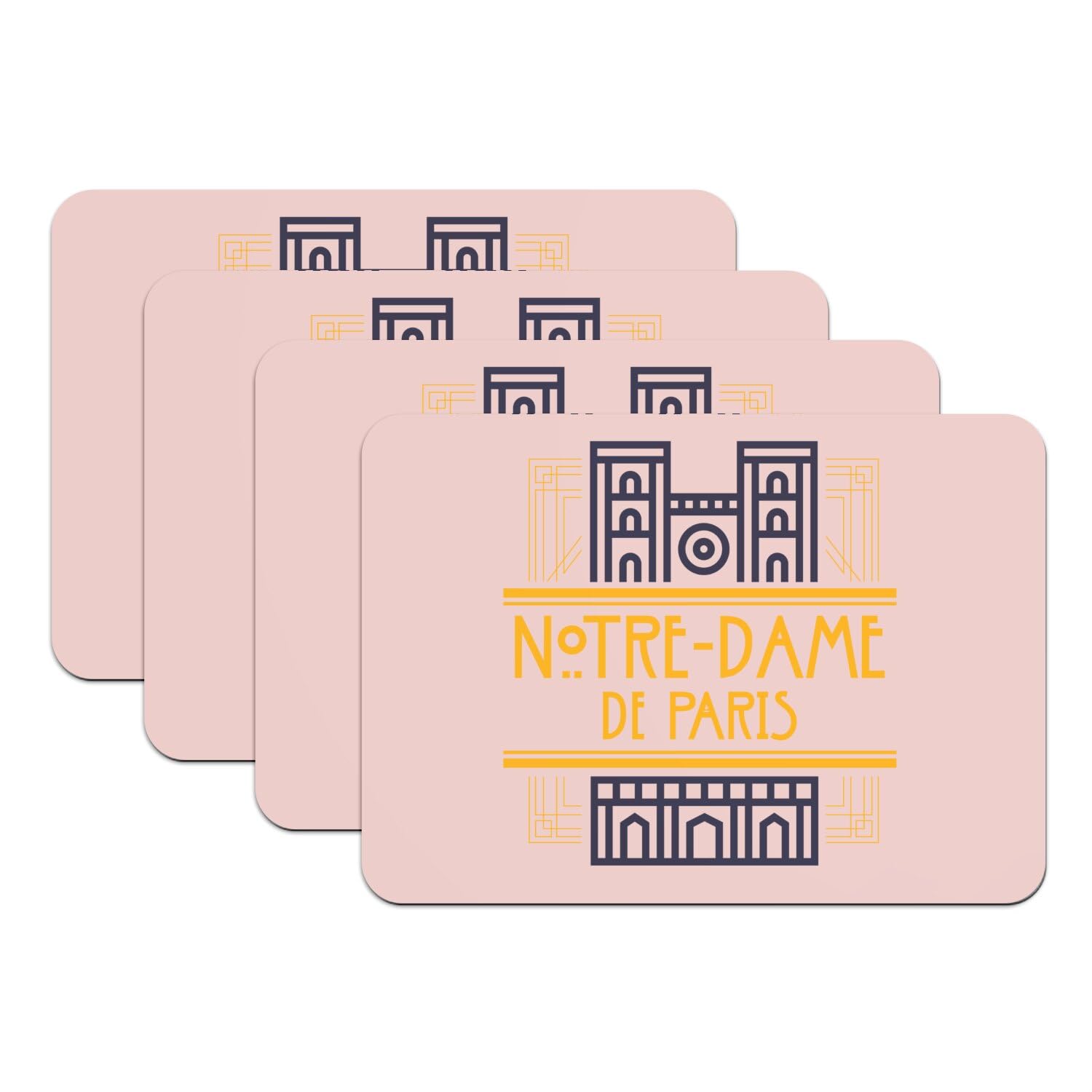 Set de table Notre-Dame de Paris lavable pour protéger vos meubles avec style
