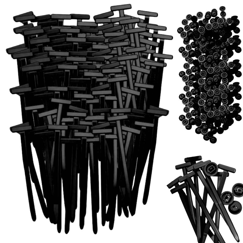 Nylon Universal Cable Tie Buckle Kit, Heavy Duty Auto Zip Tie Fastener Clips for Bumper, Fender Liner &amp; Car Panels, Quick Fix Automotive Push Rivet Alternative, No Tools Required (150)