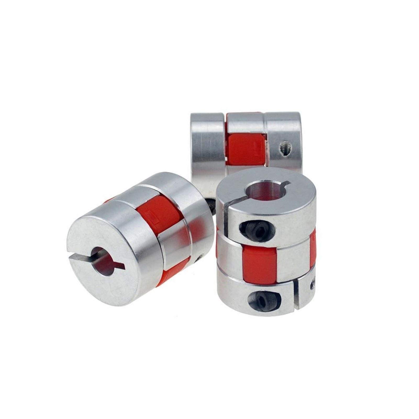 Acoplador D20L30 acoplamiento de eje flexible de ciruela de aluminio 6.35x10