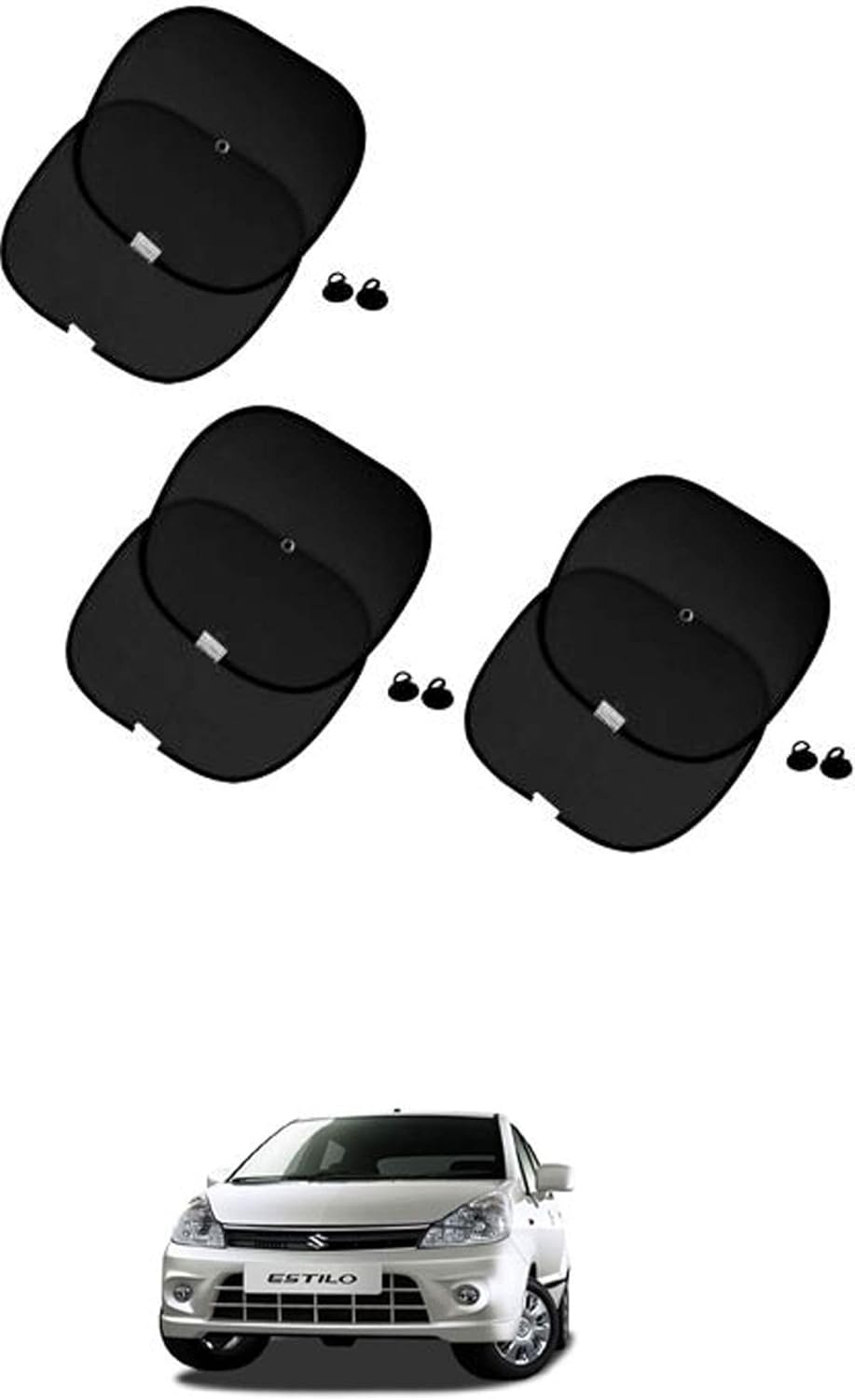 RONISH Car Sunshade Black for Zen Estilo Amazon.in Car & Motorbike