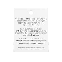 Vista 3 de Kind Lips Georgia Peach Organic Lip Balm Natural Hidratante Lip Care Paquete de 2