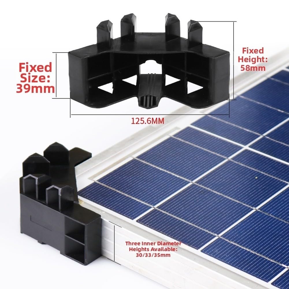 para Protector Bordes Panel Fotovoltaico PP Negro Apilable para(35mm)