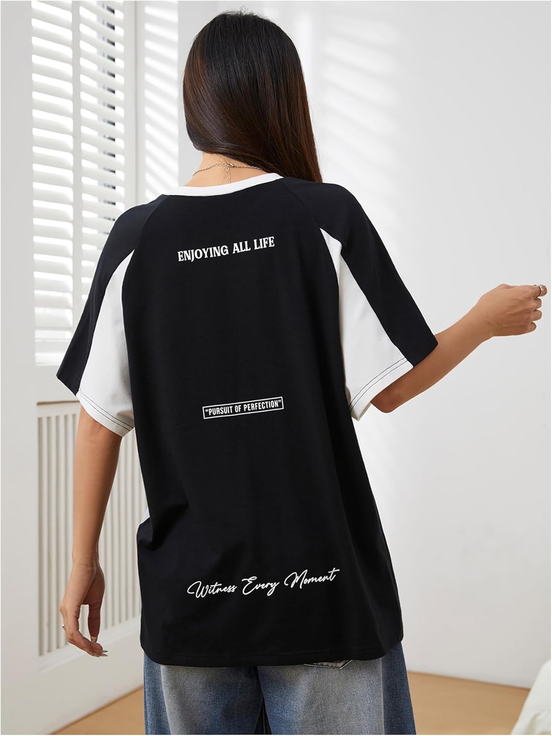 SOLY HUX Women's Graphic Tees Y2k Oversized T Shirt Jersey Streetwear Shirts Vintage Summer Tops - Image 2