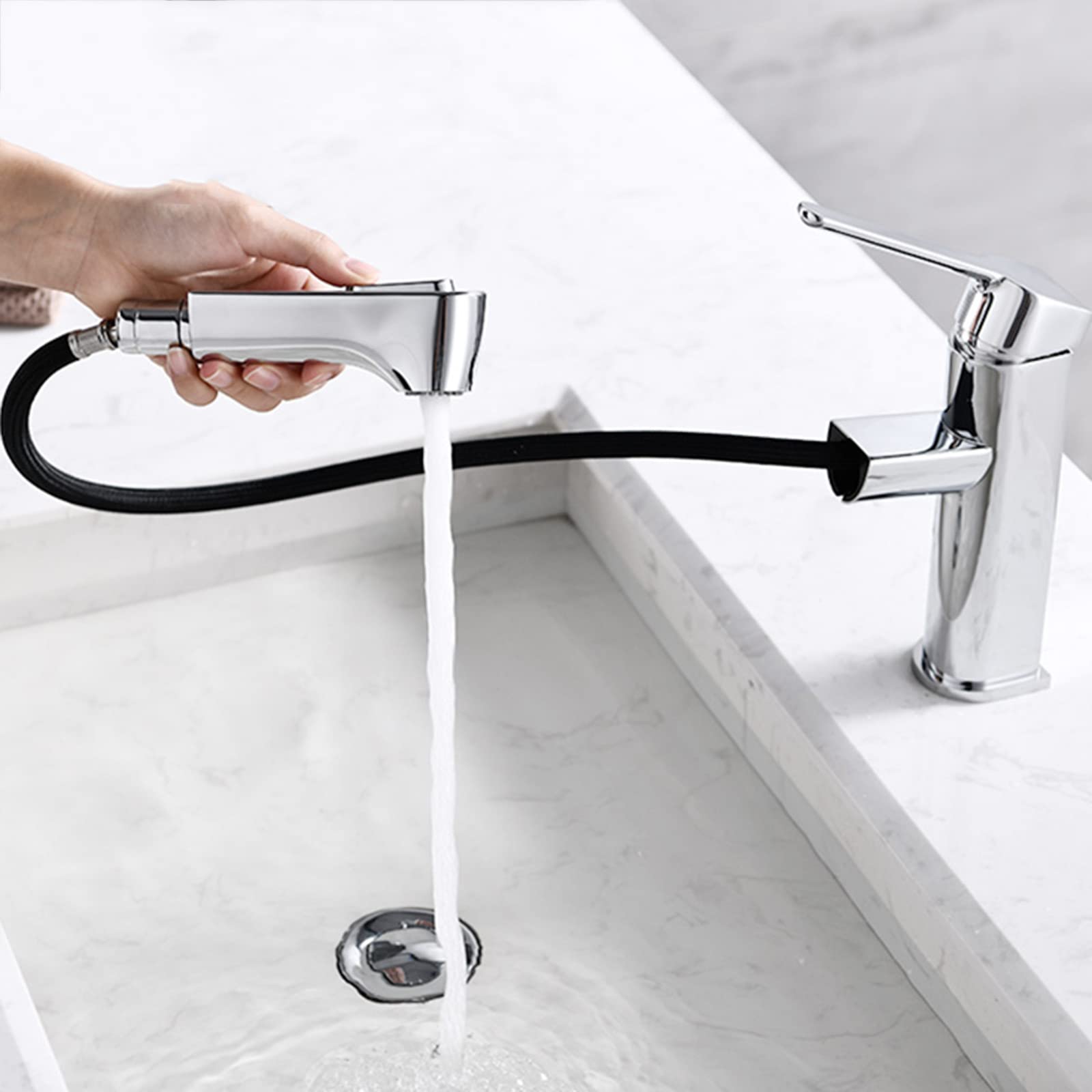 Robinet mitigeur de lavabo avec douchette pour simplifier votre routine