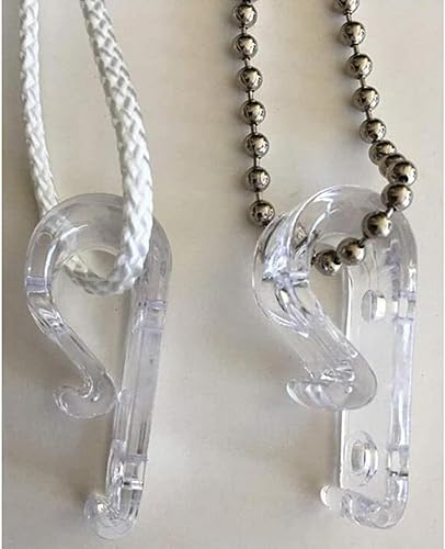 Miniatura 7 de Gancho de fijación con clip en P para cadena de cuentas para persianas enrollables, juego de 8 (tornillos incluidos)