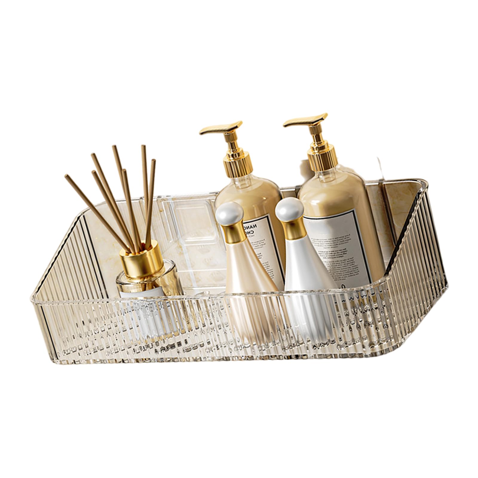 Jazuaiao Shower Caddys Adhesive Organizers Bathroom Shelves, Not Drilling Shelves with Adhesive Tape Organizers