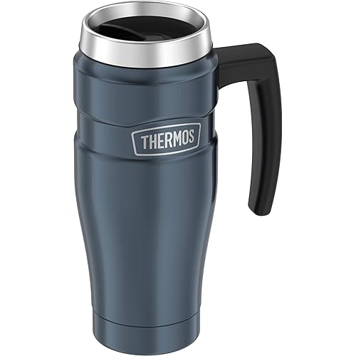 THERMOS Stainless King Vacuum-Insulated Travel Mug, 16 Ounce, Slate