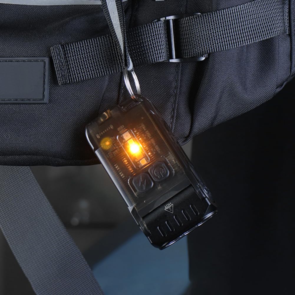 Przenośna latarka do kluczy - ładowalna mini latarka EDC 1200 lumenów, typ C, do aktywności na świeżym powietrzu i do użytku w nagłych wypadkach