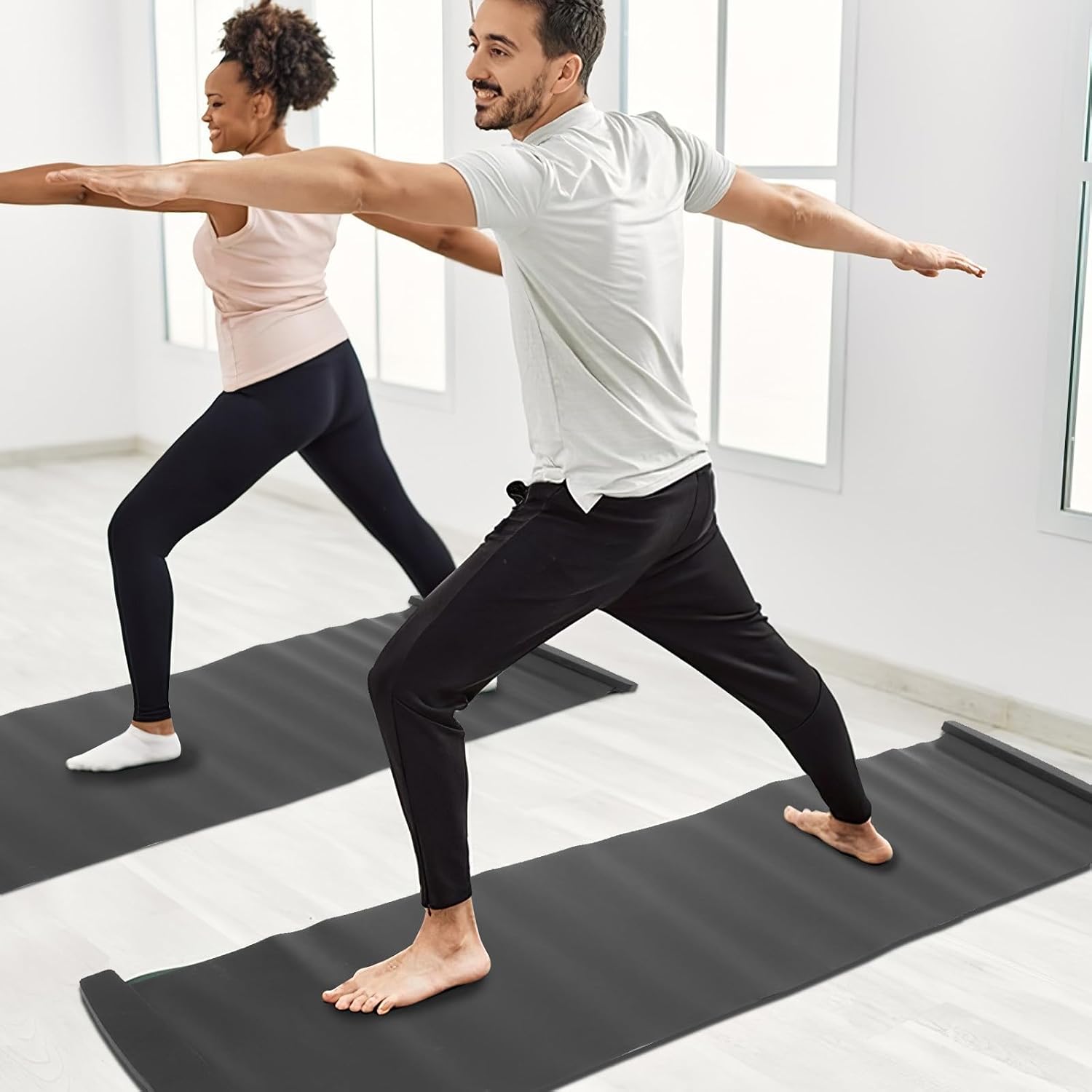 Holibanna Indoor Slide Board for Working with Anti-Slip Surface and Easy to Store Design, Pe and PVC Material Fitness Training Slide Board for Professional Athletes