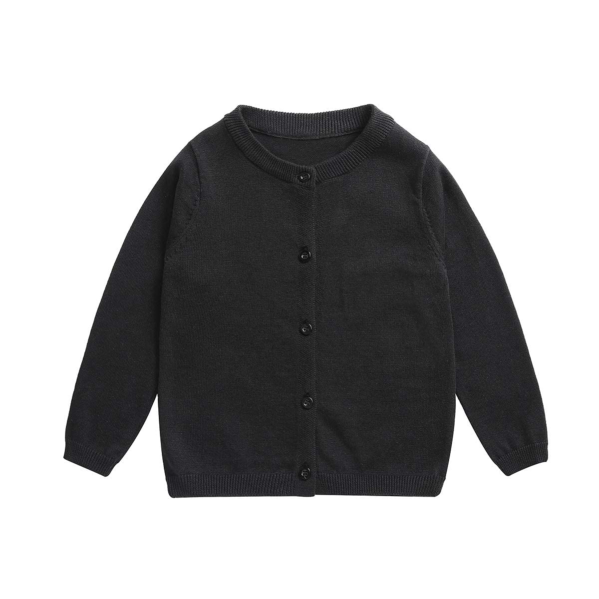 Little Girl Knit Cardigan Sweater - Toddler Button Down School Uniforms Cardigan