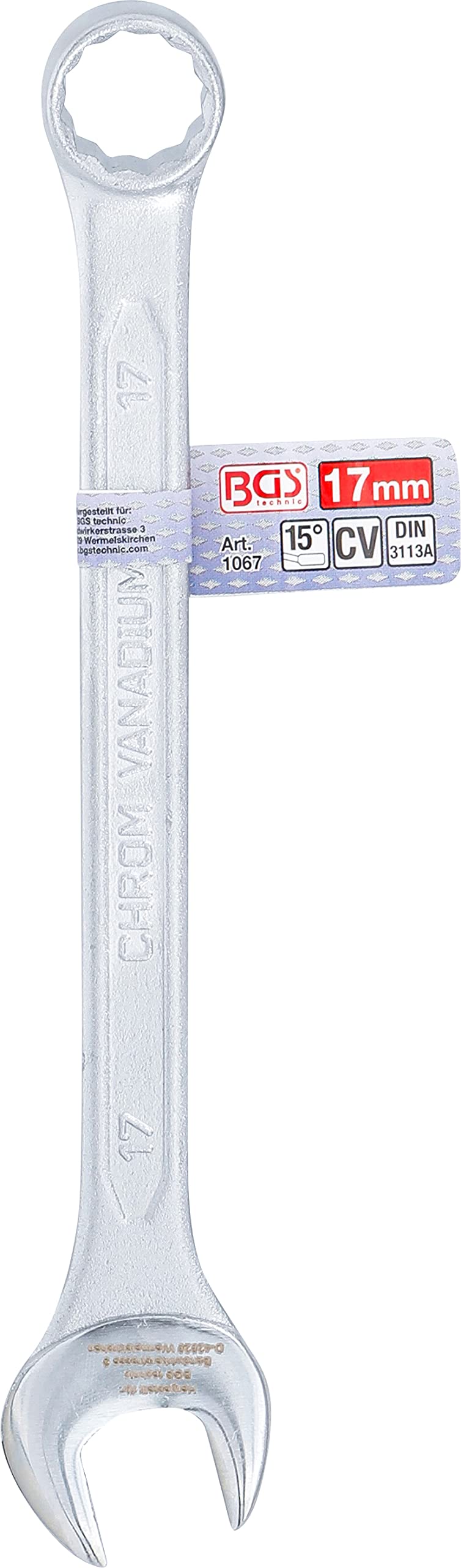 BGS 1067 | Maul-Ringschlüssel | Ringmaulschlüssel | SW 17 mm – Ansicht 5