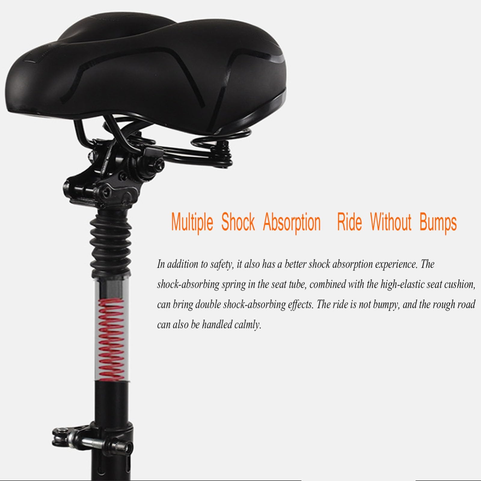Sedile per monopattino elettrico, ammortizzatore regolabile, ricambio per Segway Ninebot ZT3Pro