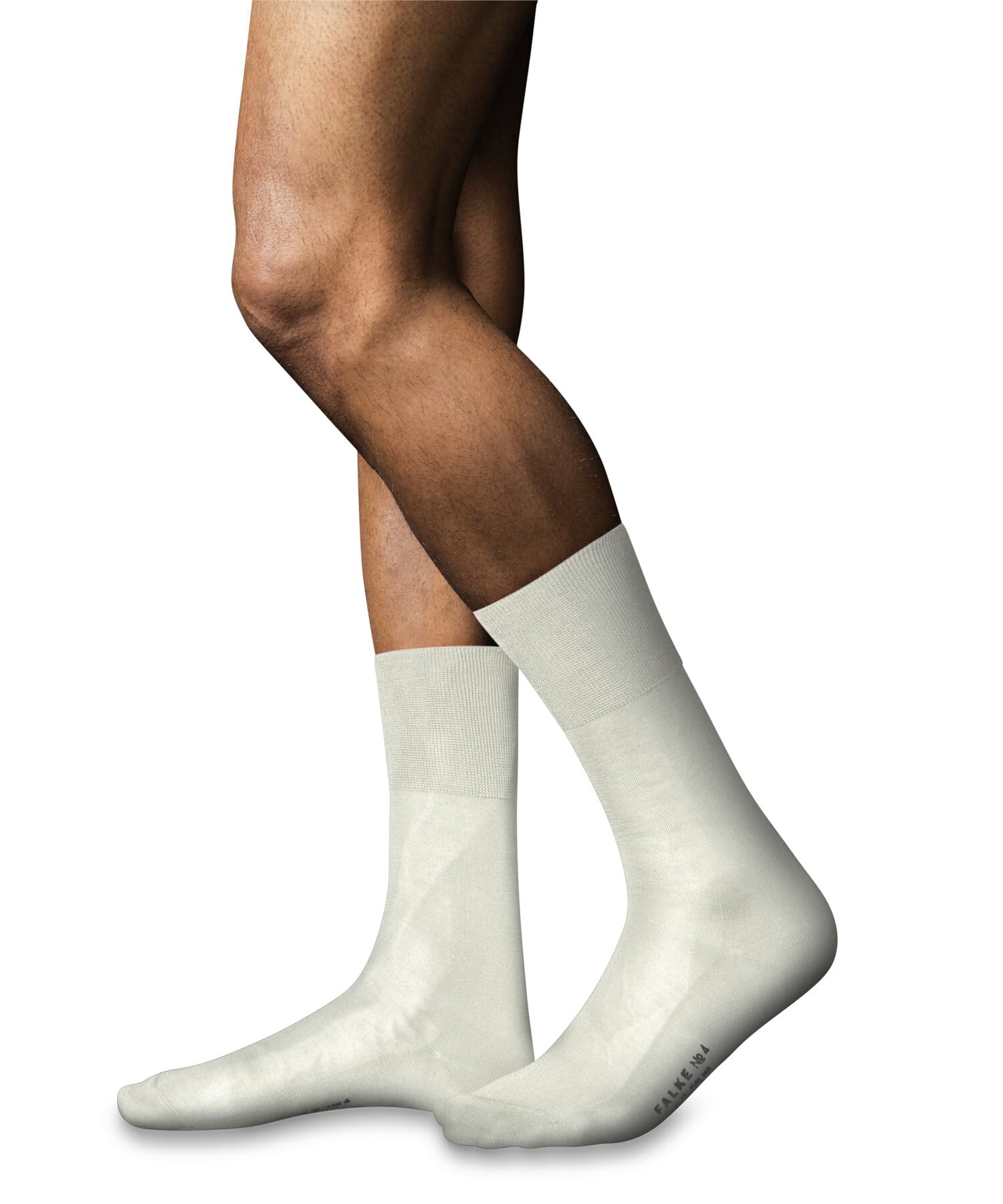 FALKE Mężczyźni Skarpety No. 4 M So jedwab jednokolorowe 1 Para, Biały Off-White 2040, 39-40